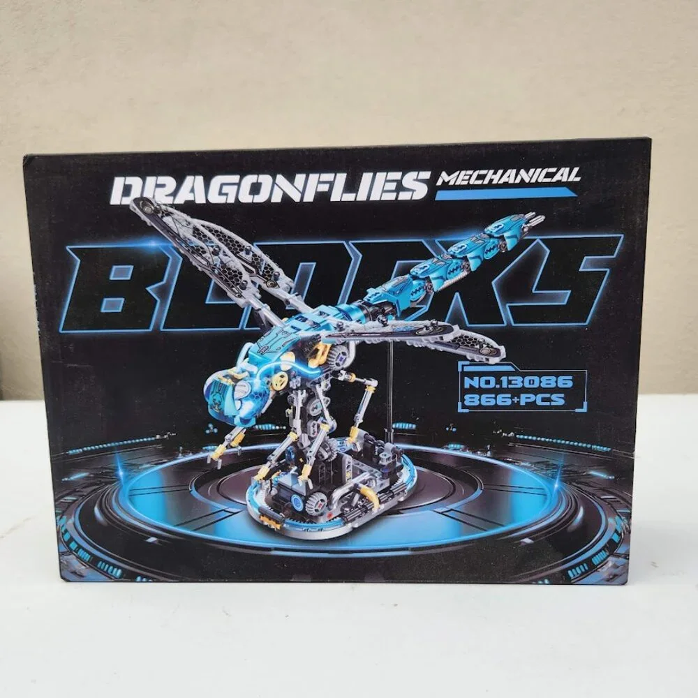 NEW Mechanical Technic Dragonfly Building Block Set LEGO Compatible LED Lights